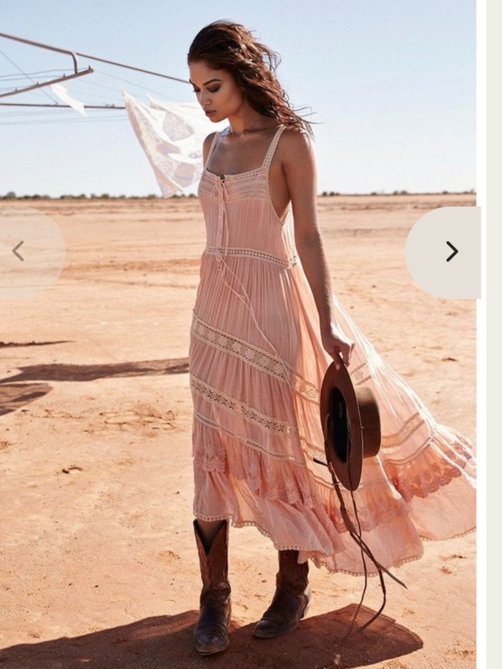SPELL Rare Unicorn Prairie Gown in blush Spell and the Gypsy Dress - Picture 12 of 14